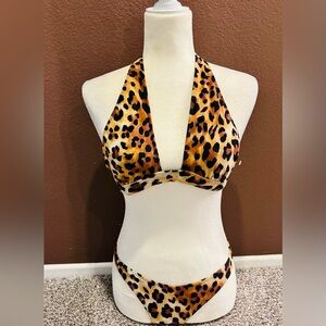 Fashionable Animal Print Bikini, Never Worn!